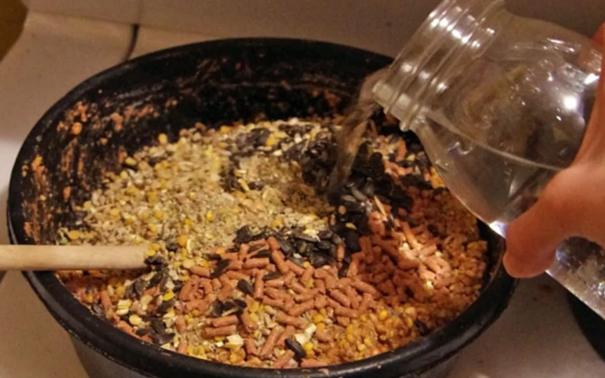 Тёплая мешанка для кур зимой