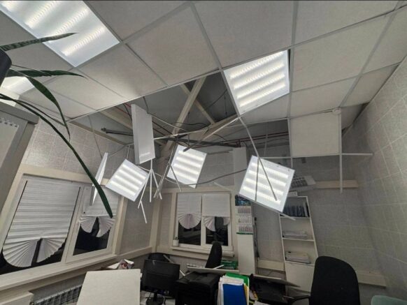    Последствия атаки БПЛА на Новороссийск. Фото: t.me/opershtab23