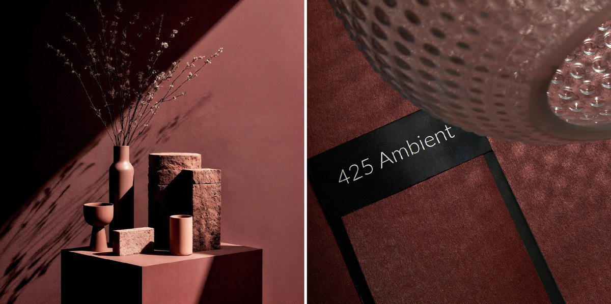 Образец обоев Plain из коллекции Milassa Ambient vol. 4. «Лесная палитра» в оттенке Sanguine | Сангина AM4 020