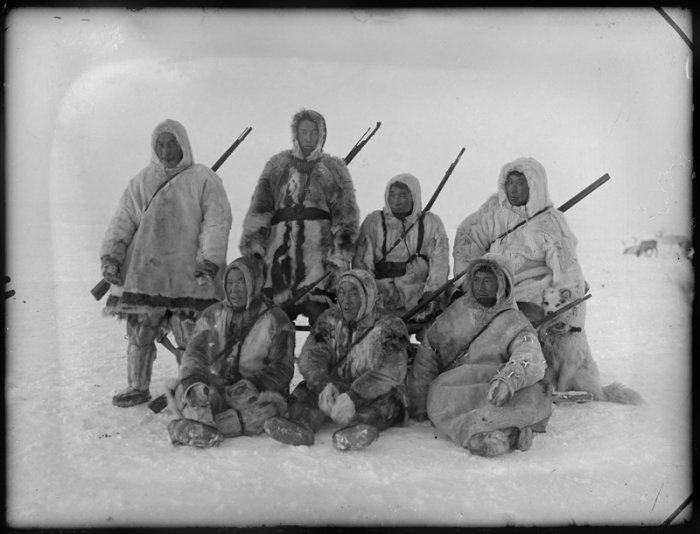 Группа манси-охотников, 1930-е годы, Совдепия.
