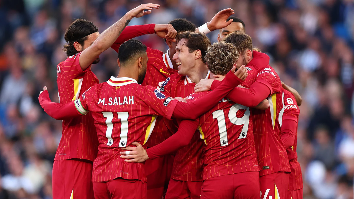 Игроки команды «Ливерпуль» (Фото Shaun Brooks - CameraSport via Getty Images)