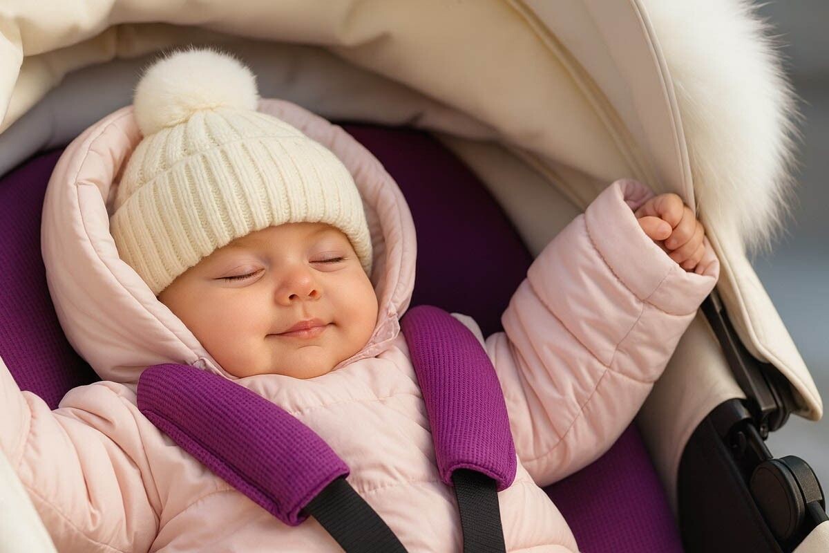 Как одеть новорожденного на прогулку зимой? Создайте мягкий кокон со стабильной температурой внутри: он будет защищать от холода и не даст вспотеть. Источник: нейросеть📷
