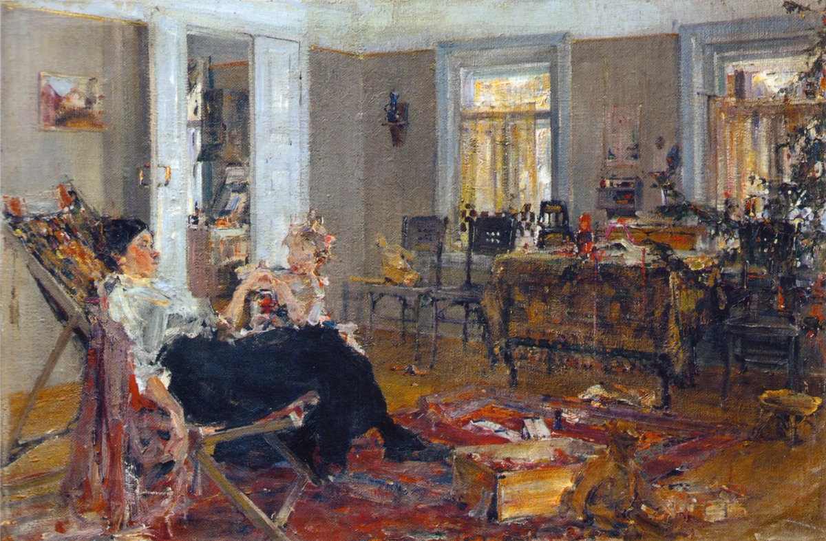 Николай Фешин. Елка, 1917