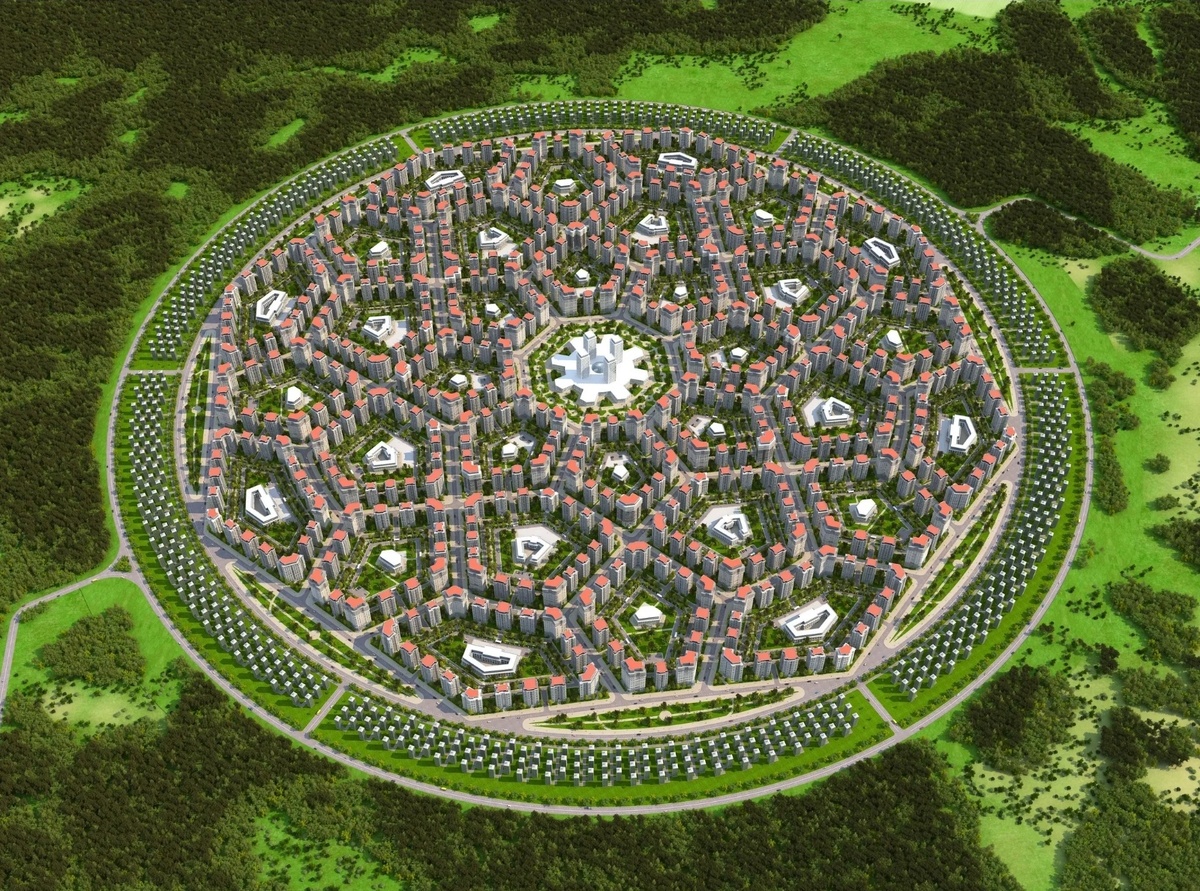 Схема города-сада