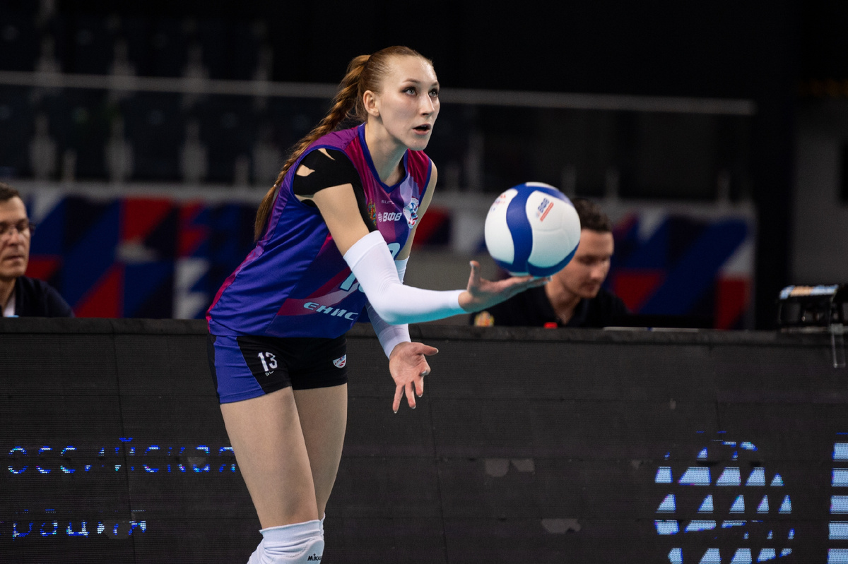 Елизавета Салтыкова вырвалась вперед в конкурсе на звание лучшего игрока чемпионата России. Фото: волейбольный клуб "Енисей" 