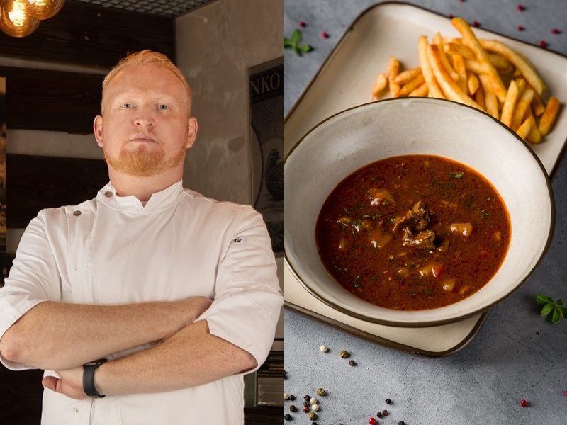 Анатолий Аношин, бренд шеф ресторанов «Ян Примус», и гуляш
