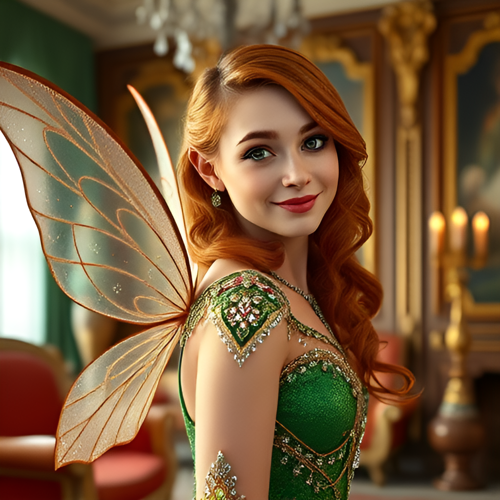 Нейросеть не хочет рисовать фею в закрытом платье, поэтому, Блэйз получилась нарядной💃