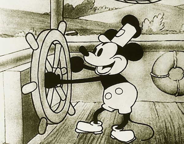 Один из первых мультфильмов со звуком: «Пароходик Вилли» © Walt Disney Studio 1928