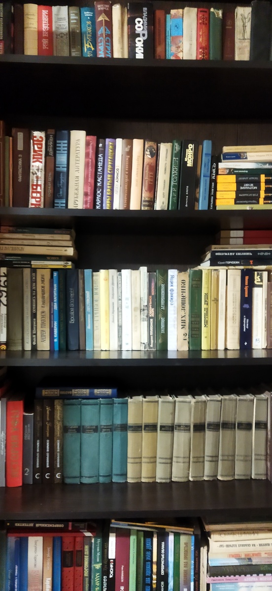 Книги, расставленные по моей классификации...