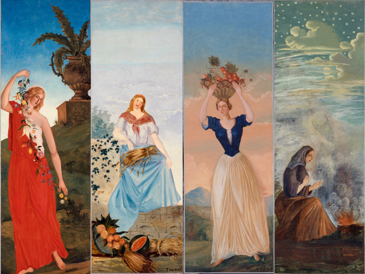 Четыре сезона. Поль Сезанн, 1860 г.