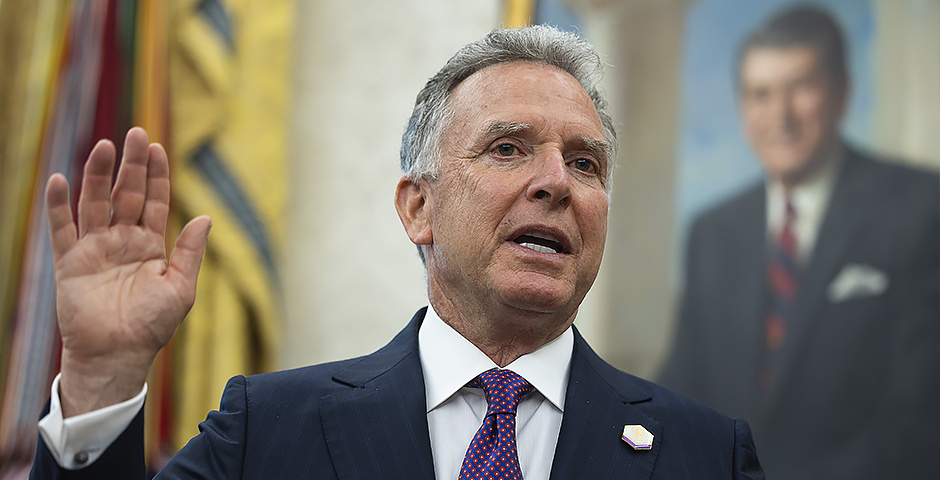 Стивен Уиткофф на церемонии присяги в Белом доме. Фото: Zuma/TASS