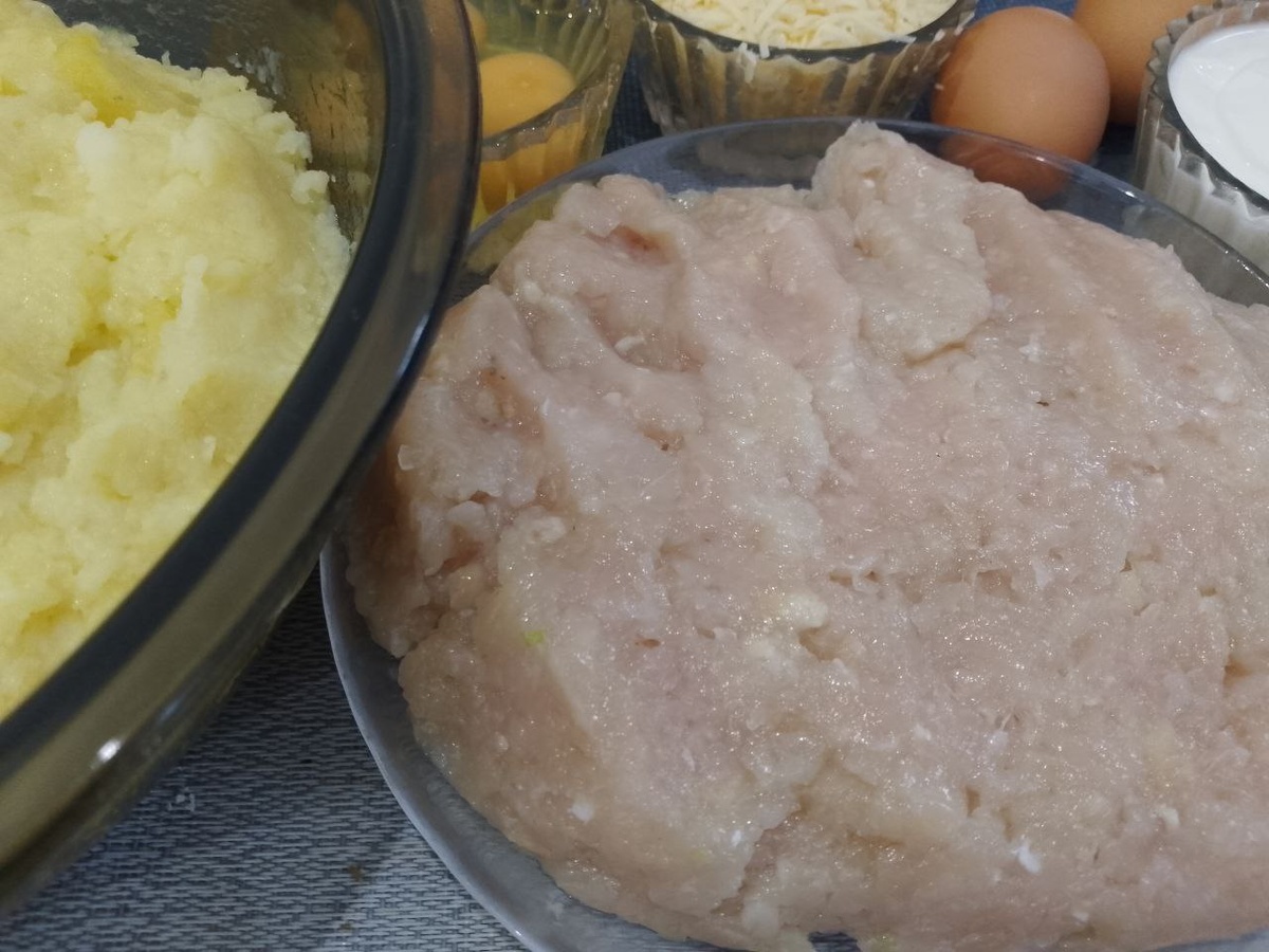 Ингредиенты для приготовления картофельной запеканки