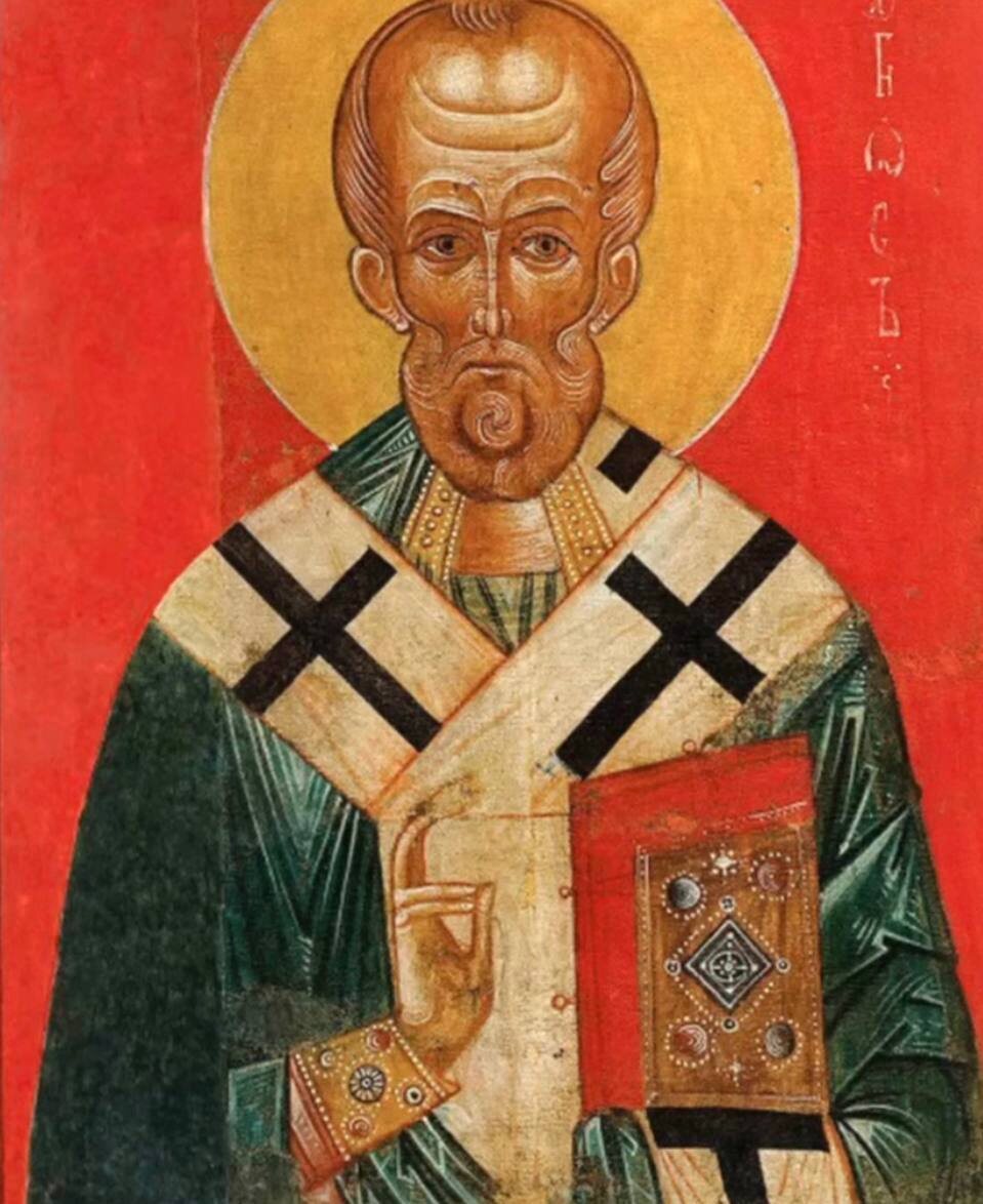 Святой Николай, Новгородская школа. ХV век.