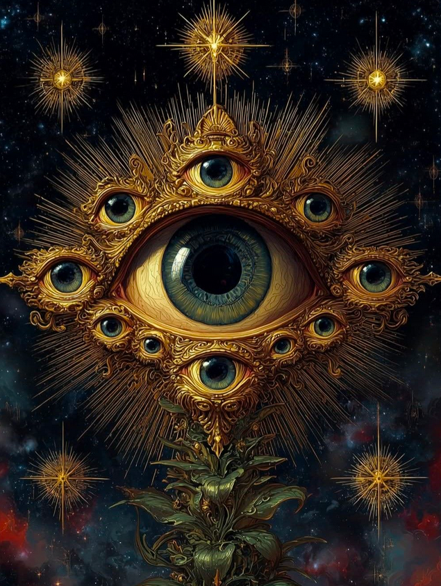 Богиня Шакамбари - тысячеокая форма Деви.