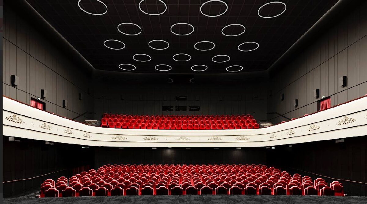 Дизайн-проект кинотеатра "Аврора", фото из официальных источников кинотеатра