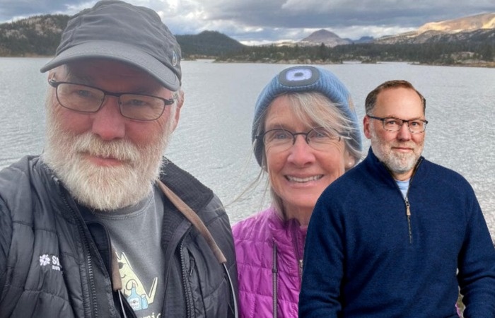 Фред Рамсделл с женой.