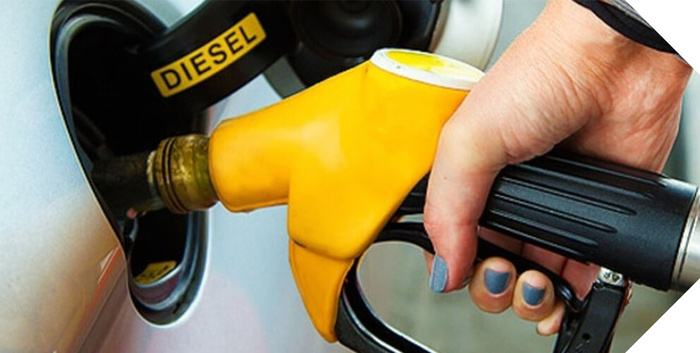 Заправка транспортного средства дизельным топливом