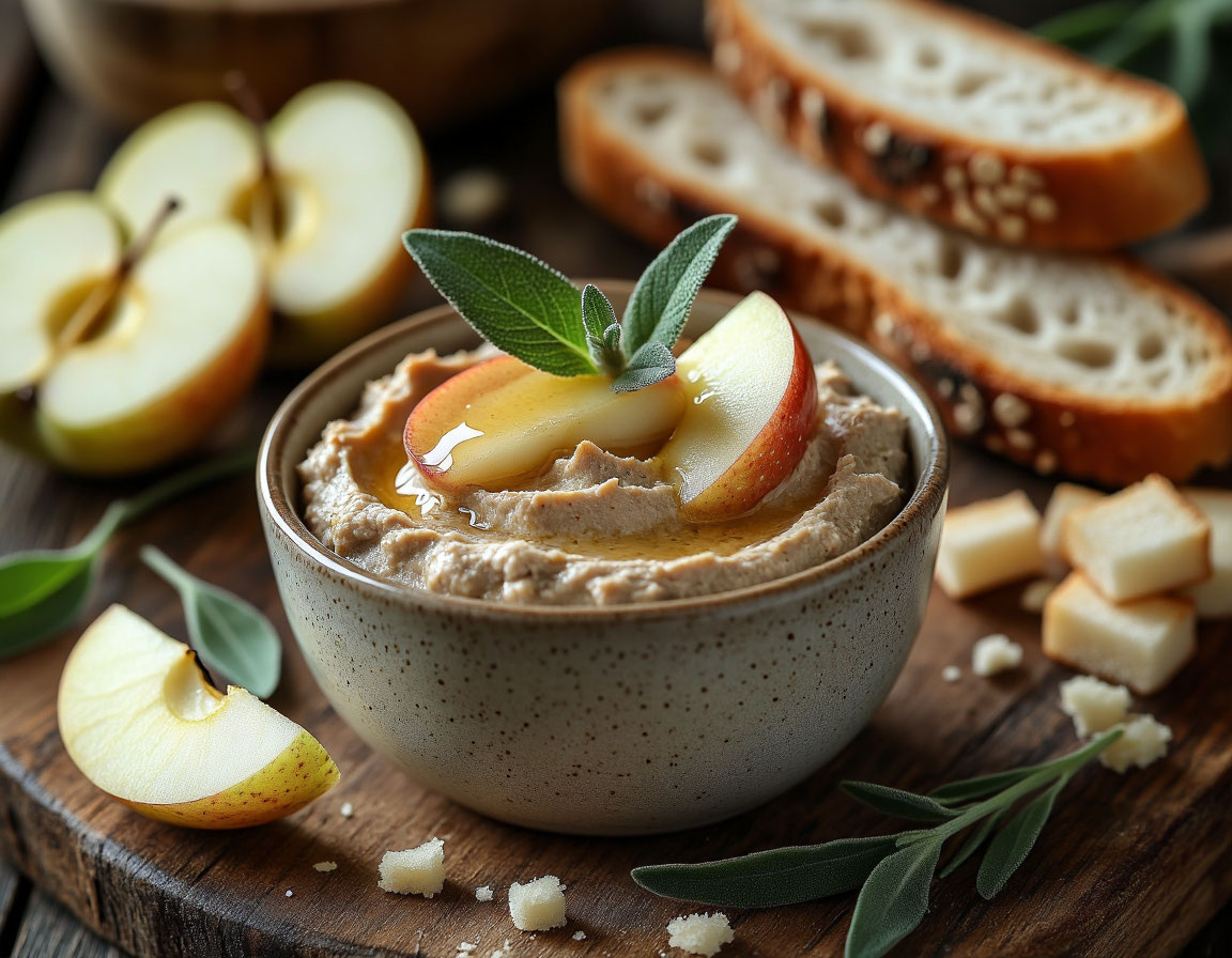 Паштет из индейки с яблоком и шалфеем