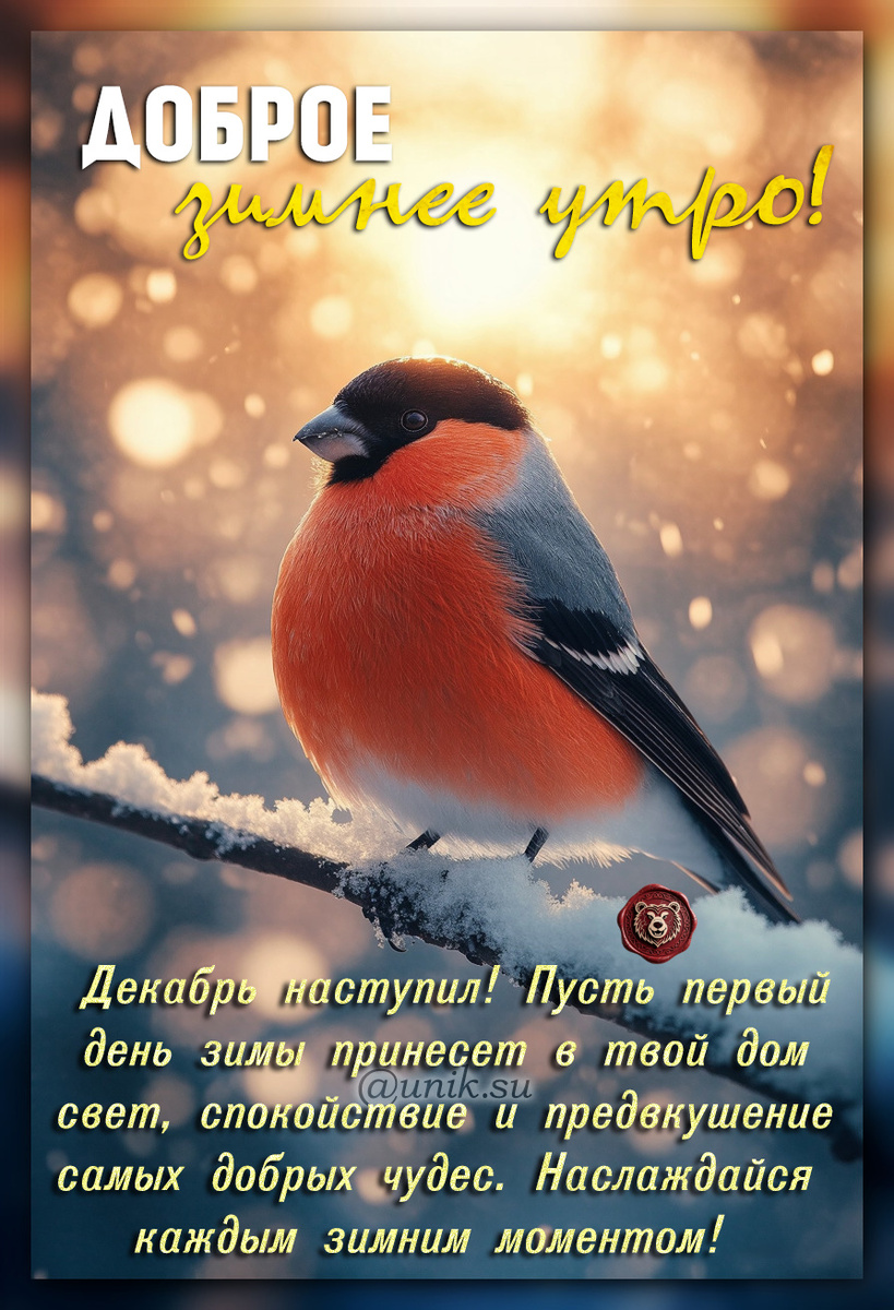 с первым декабря картинки с пожеланиями красивые