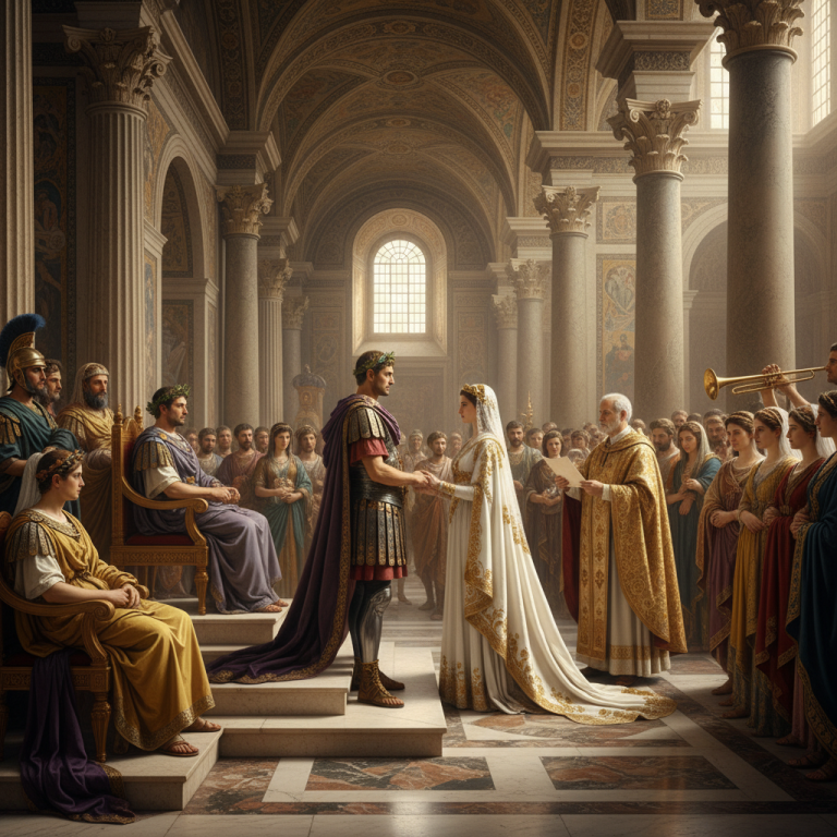 Свадьба Плацидии и Майориана 
