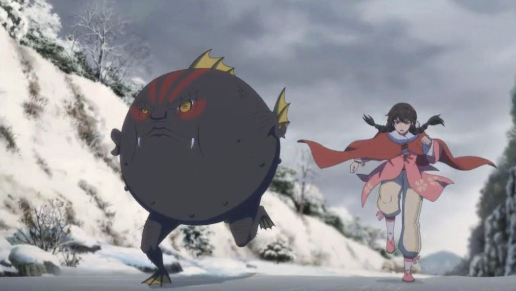 Коварная рыба Дунь пытаетсяя сбежать от нашей героини...