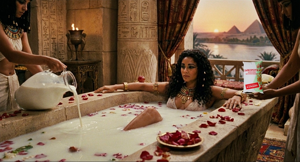 Первая красавица Древнего Мира Клеопатра принимала молочные ванны не просто так