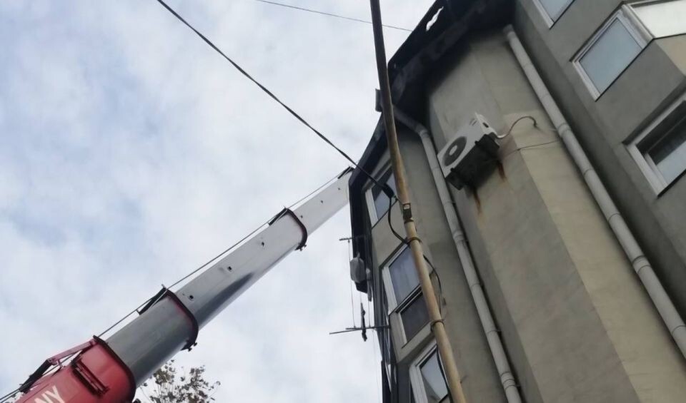    Последствия атаки БПЛА в Туапсе. Источник: t.me/tuapseregionadm