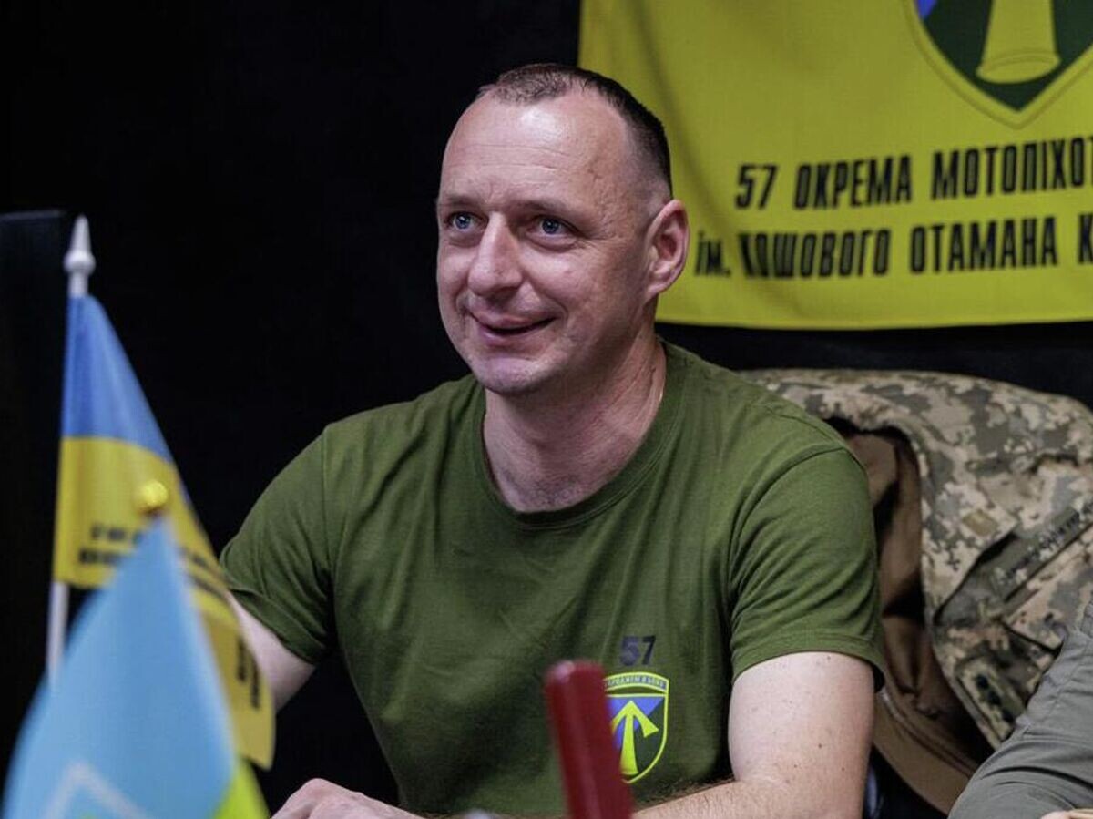   Комбриг 57-й бригады ВСУ Евгений Солодаев© Фото : 57-я дополнительная мотострелковая бригада