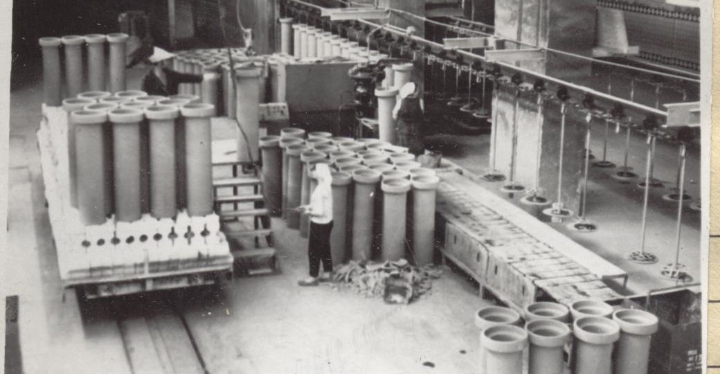 Как в СССР производили керамические/гончарные трубы.