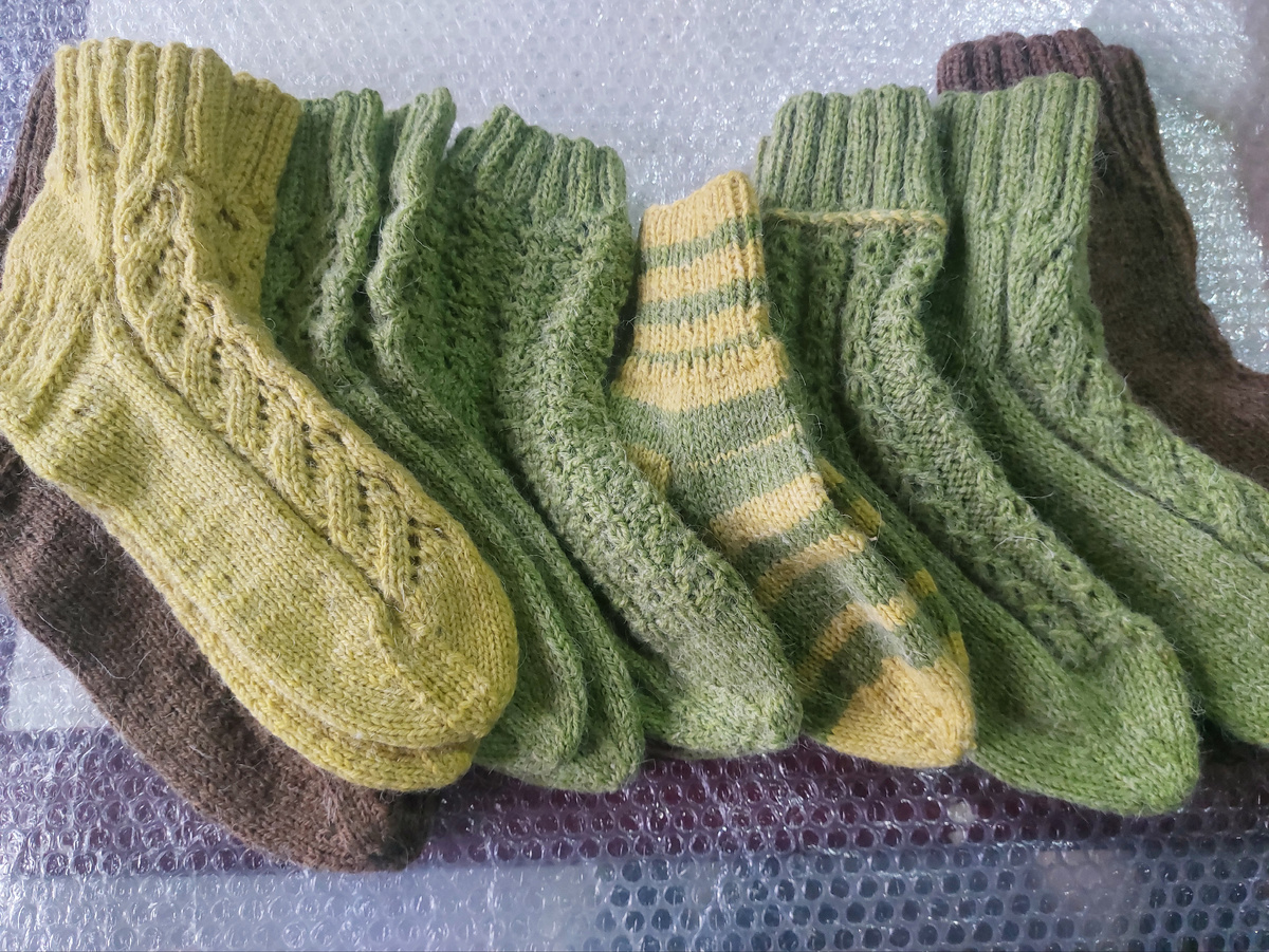Вязаные носки