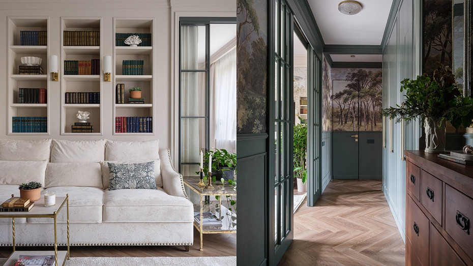 Потрясающая сталинка! Эффектная и необычная квартира 69 кв.м для дизайнера и ее семьи (фото до и после)