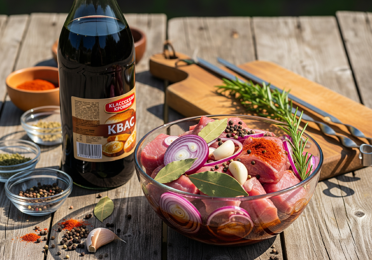 Квас для маринада мяса и шашлыка
