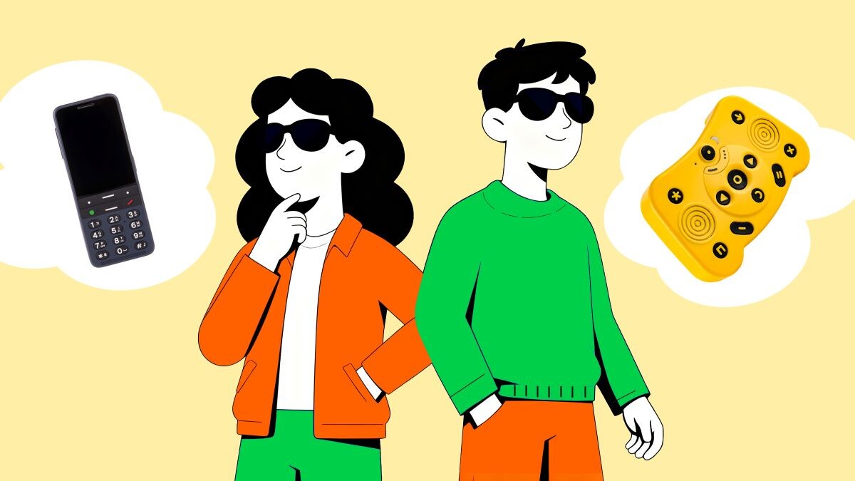 Гаджеты для незрячих людей: смартфон со специальными программами и тифлофлешплеер