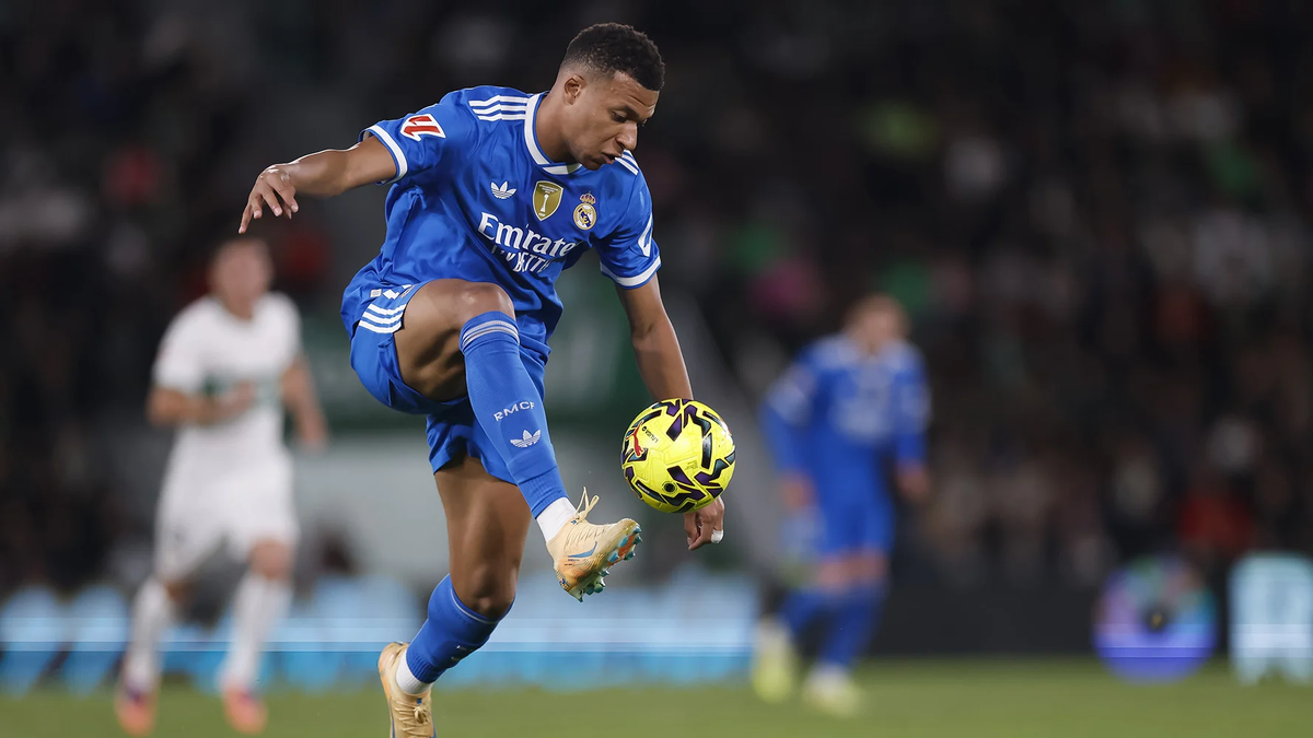 Килиан Мбаппе из мадридского «Реала» (Фото Victor Carretero / Real Madrid via Getty Images)