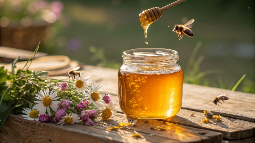 Мёд. Фото: Изображение сгенерировано FusionBrain.AI от Sber AI