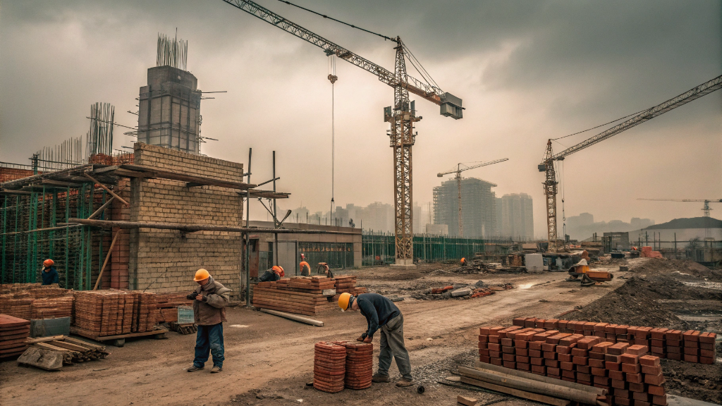 Стройка. Фото: Изображение сгенерировано FusionBrain.AI от Sber AI