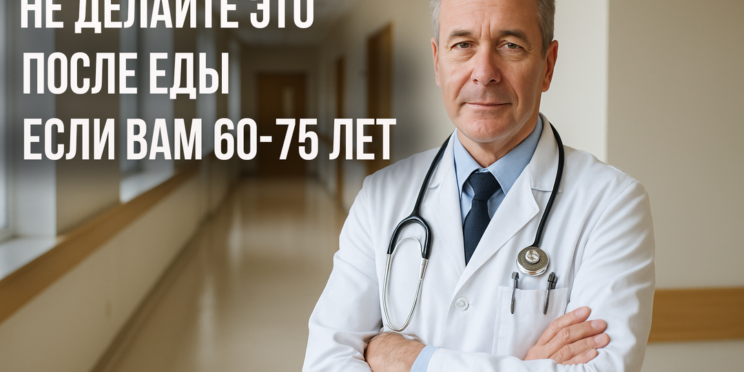 Если вам за 60: Эти привычки после еды вреднее, чем вы думаете — и их делают почти все