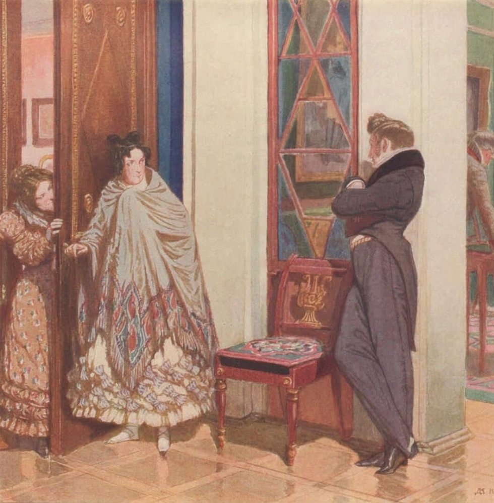 Иллюстрация Д.Н. Кардовского к комедии «Горе от ума»