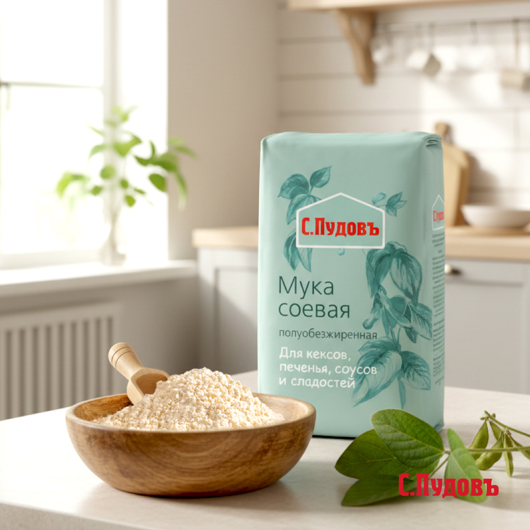 Соевая мука «С.Пудовъ» - вкус и польза