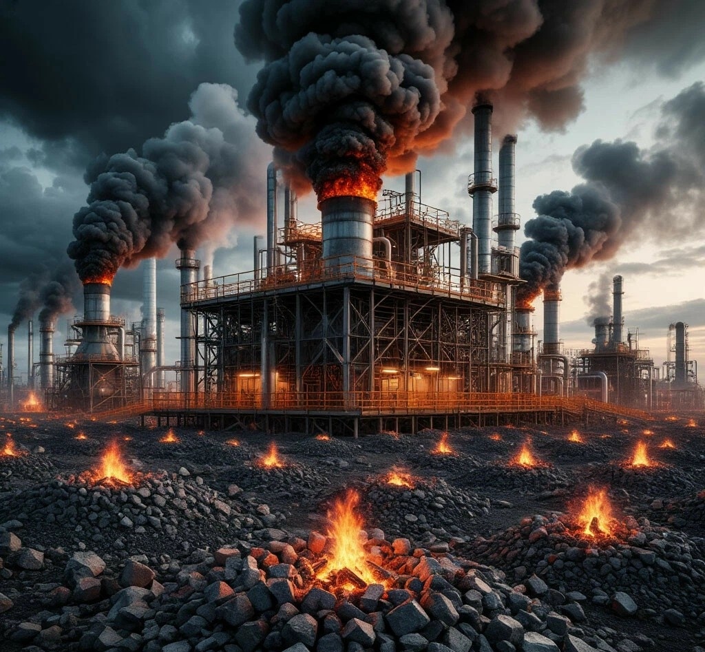 рассыпанные угли в единый горн