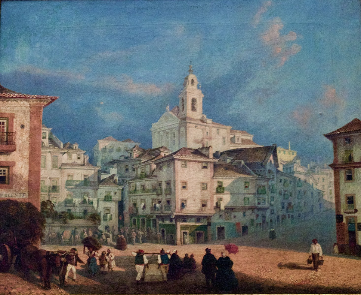  Лиссабон XIX века. https://commons.wikimedia.org/wiki/File:Largo_do_Chafariz_de_Dentro,_Lisbon