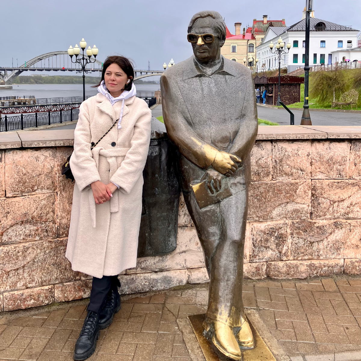 Течет река Волга…. С автором песни Львом Ошаниным