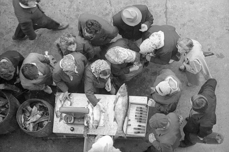 Виктор Ершов
Очередь за рыбой
Дата съемки: 1973 год