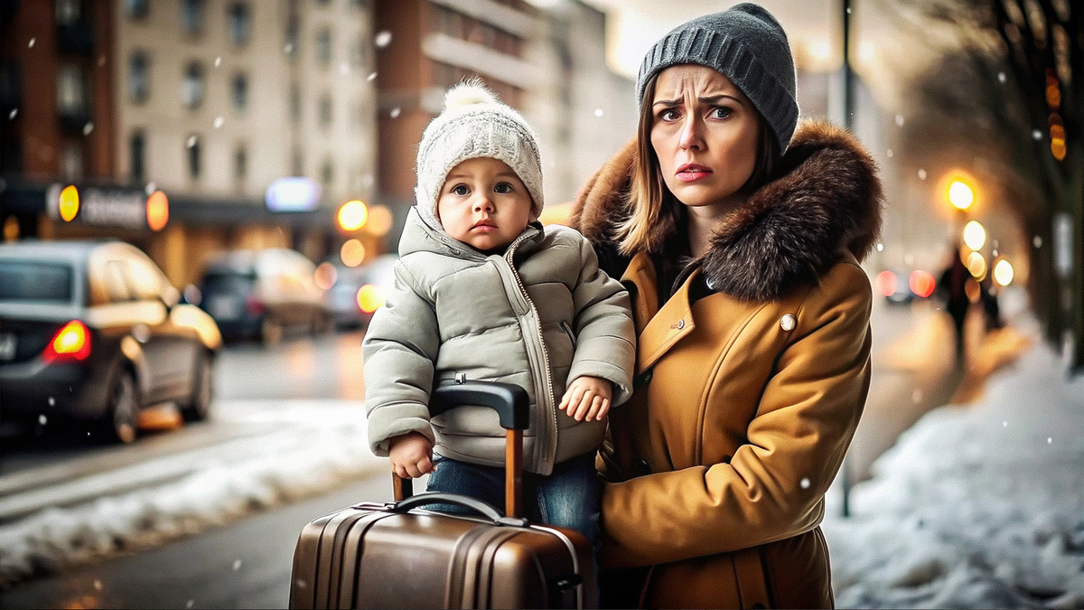 Фото из интернета. На улицу с детьми.