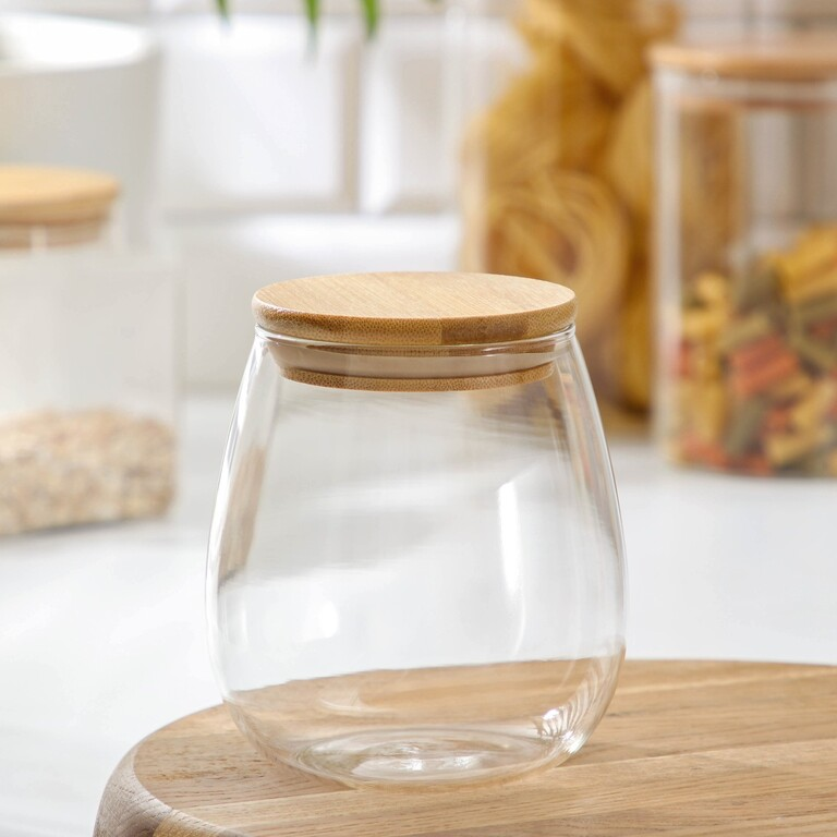 Банка стеклянная для сыпучих продуктов 