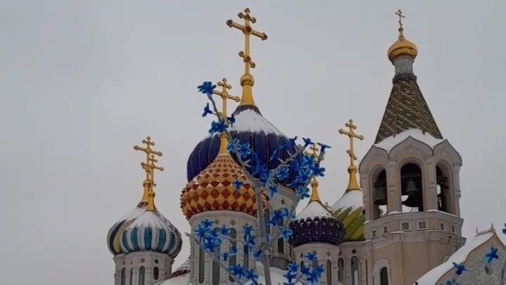 Купола собора св.блгвн.кн.Игоря Черниговского в Переделкино