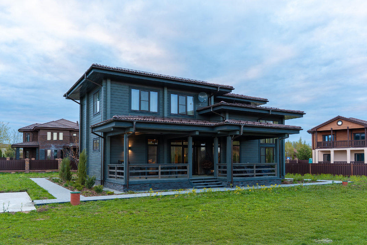 Дома от застройщика РУБКОФФ, Подмосковье. Кровля - ЦПЧ Kriastak