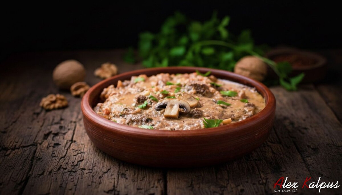 Харчо из грибов с грецкими орехами: постное грузинское блюдо