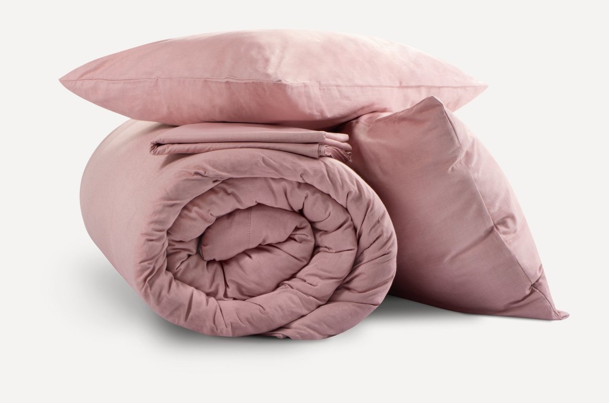 Комплект постельного белья Меланни евро Pink, divan.ru