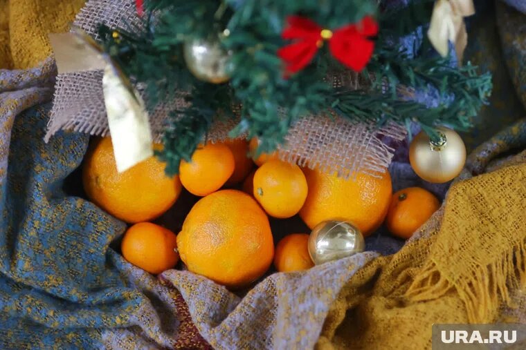Мандарин - символ Нового года. Фото: Екатерина Сычкова © URA.RU